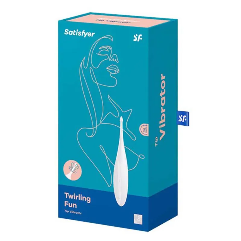 SATISFYER TWIRLING FUN VIBRADOR BLANCO 1UN
