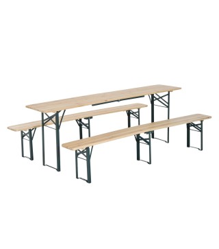 Conjunto de Mesa y 2 Bancos