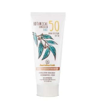 AUSTRALIAN GOLD BOTANICAL CREMA SOLAR FACIAL SPF50 MINERAL LOTION 89ML