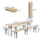 Conjunto de Mesa y 2 Bancos Conjunto de Mesa y 2 Bancos