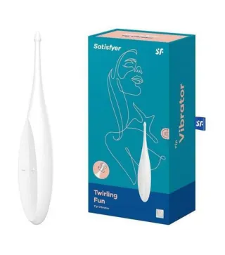 SATISFYER TWIRLING JOY VIBRADOR BLANCO 1UN