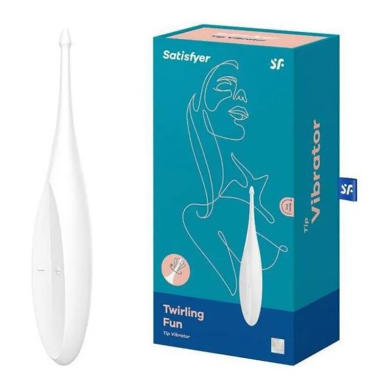 SATISFYER TWIRLING JOY VIBRADOR BLANCO 1UN