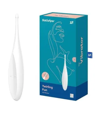 SATISFYER TWIRLING DELIGHT VIBRADOR BLANCO 1UN