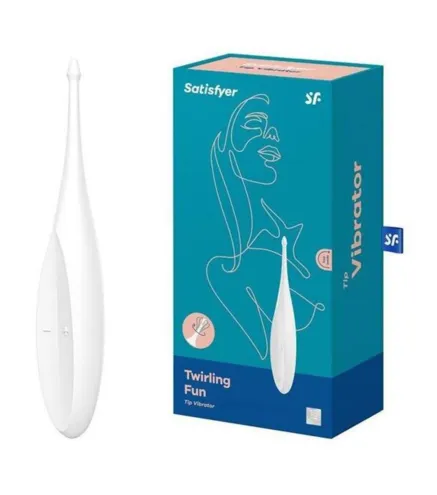 SATISFYER TWIRLING DELIGHT VIBRADOR BLANCO 1UN