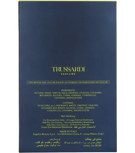 TRUSSARDI MUJER EAU DE PARFUM 60ML VAPORIZADOR