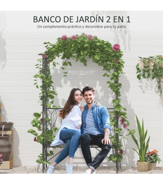 Arco de Jardín con Banco