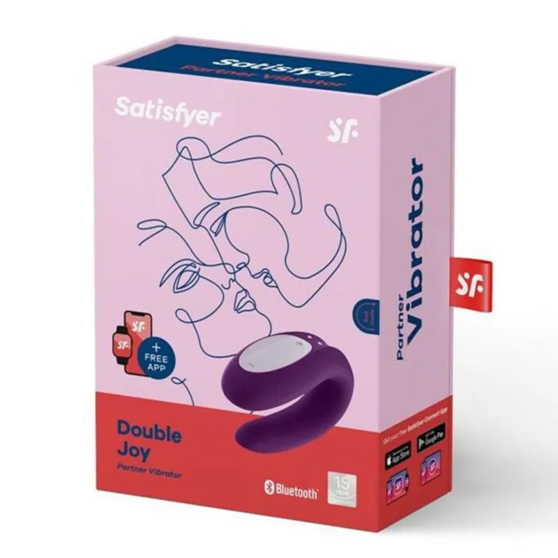 SATISFYER DOUBLE JOY VIBRADOR VIOLETA CON APP Y BLUETOOTH 1UN