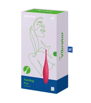 SATISFYER TWIRLING FUN VIBRADOR ROJO AMAPOLA 1UN