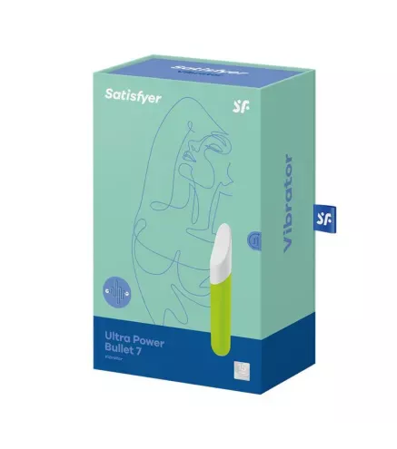 SATISFYER ULTRA POWER BULLET 7 VIBRADOR VERDE 1UN