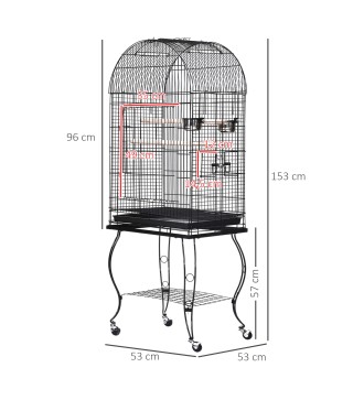 Jaula para Pájaros con Soporte