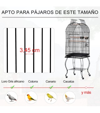 Jaula para Pájaros con Soporte