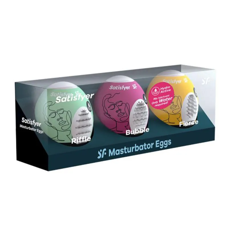 SATISFYER SURTIDO HUEVOS MASTURBADORES 3 1UN SATISFYER SURTIDO HUEVOS MASTURBADORES 3 1UN