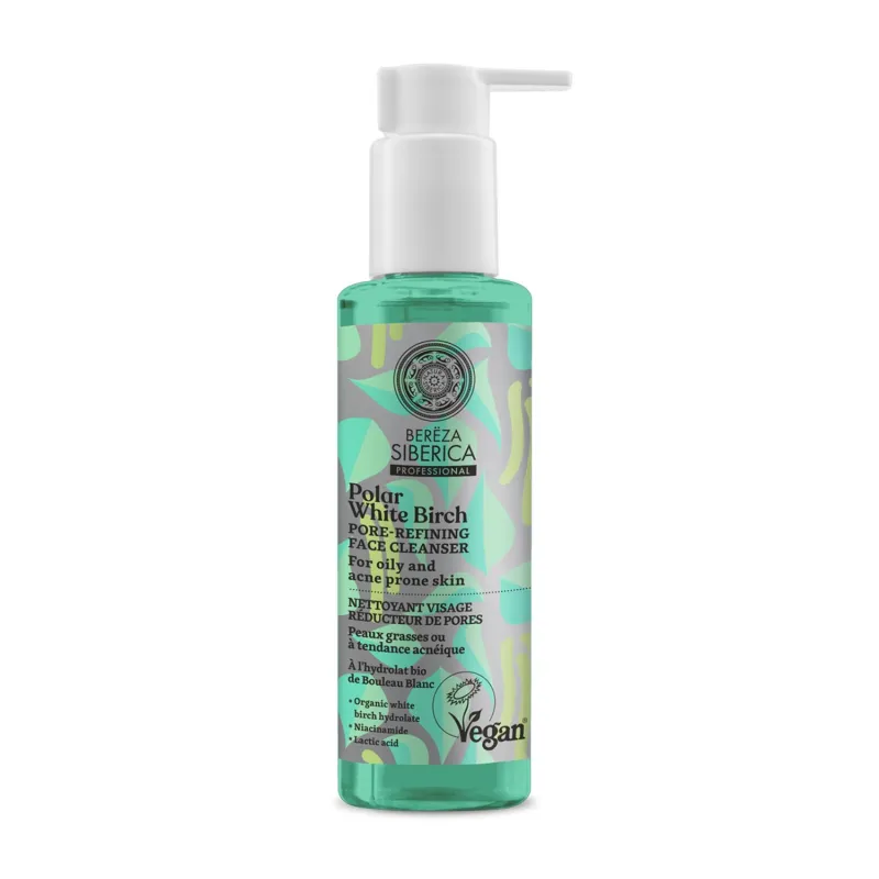 NATURA SIBERICA BEREZA POLAR WHITE BIRCH LIMPIADOR FACIAL 145ML