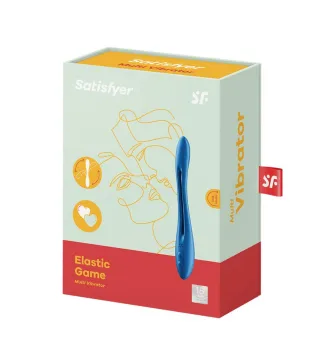 SATISFYER ELASTIC GAME VIBRADOR AZUL 1UN