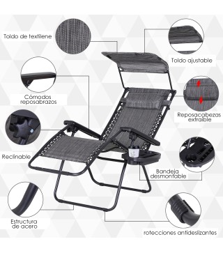 Tumbona Plegable