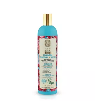 NATURA SIBERICA SCHIZANDRA GINSENG Y BIOTINA CHAMPU PROFESIONAL 400ML