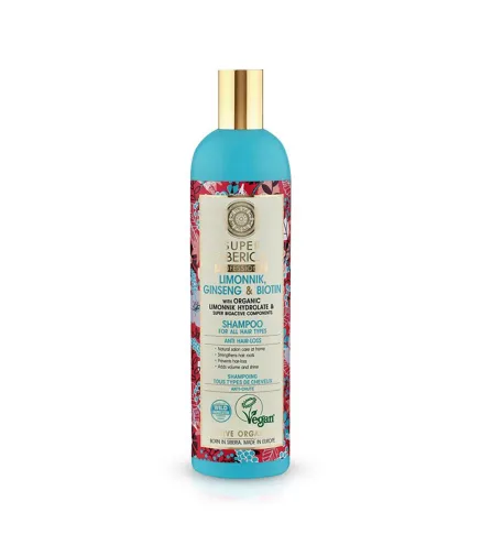 NATURA SIBERICA SCHIZANDRA GINSENG Y BIOTINA CHAMPU PROFESIONAL 400ML