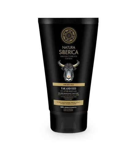 "NATURA SIBERICA GEL GLACIAL PARA DESPUÉS DEL AFEITADO ""YAK Y YETI"""