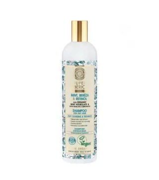 NATURA SIBERICA MENTA ABEDUL RETINOL CHAMPU PROFESIONAL CABELLO GRASO 400ML