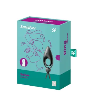 SATISFYER SNIPPER RING VIBRADOR NEGRO NEGRO 1UN