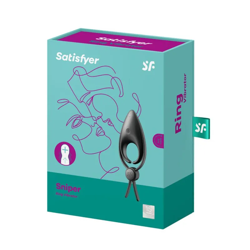 SATISFYER SNIPPER RING VIBRADOR NEGRO NEGRO 1UN
