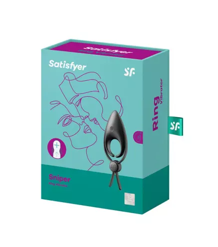 SATISFYER SNIPPER RING VIBRADOR NEGRO NEGRO 1UN