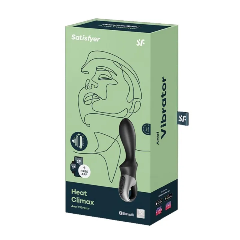 SATISFYER HEAT CLIMAX VIBRADOR ANAL CON APP 1UN