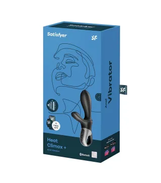 SATISFYER HEAT CLIMAX VIBRADOR ANAL CON APP 1UN