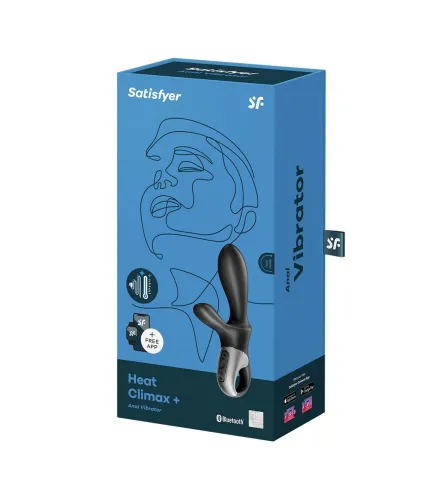 SATISFYER HEAT CLIMAX VIBRADOR ANAL CON APP 1UN