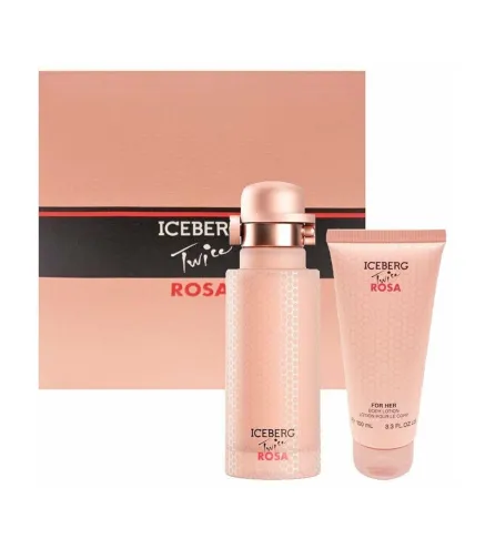 ICEBERG TWICE ROSA EAU DE TOILETTE 125ML VAPORIZADOR + LOCION PERFUMADA CORPORAL 100ML