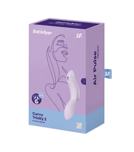 SATISFYER CURVY TRINITY 2 VIBRADOR DE AIRE VIOLETA 1UN