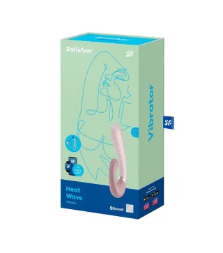 SATISFYER HEAT WAVE VIBRADOR ROSA CON APP 1UN