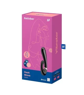 SATISFYER HEAT WAVE VIBRADOR NEGRO NEGRO CON APP 1UN