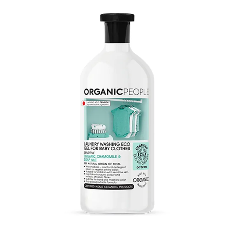 ORGANIC PEOPLE FOR BABY CLOTHES CHAMOMILE SOAP NUT LAUNDRY WASHING ECO GEL 200ML