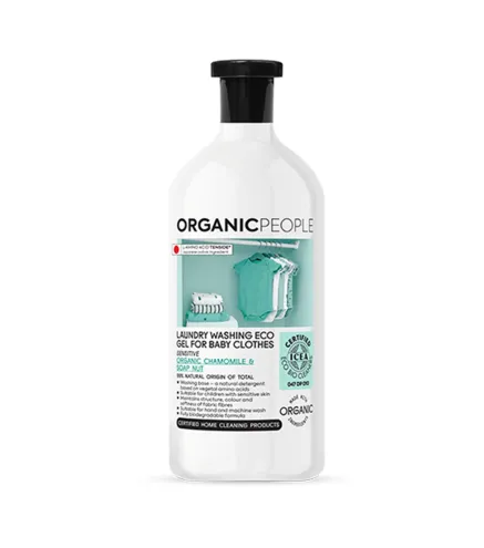 ORGANIC PEOPLE FOR BABY CLOTHES CHAMOMILE SOAP NUT LAUNDRY WASHING ECO GEL 200ML