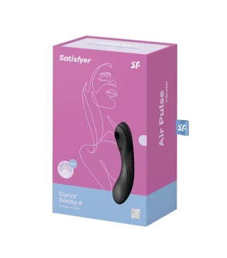 SATISFYER CURVY TRINITY 3 VIBRADOR DE AIRE NEGRO NEGRO 1UN