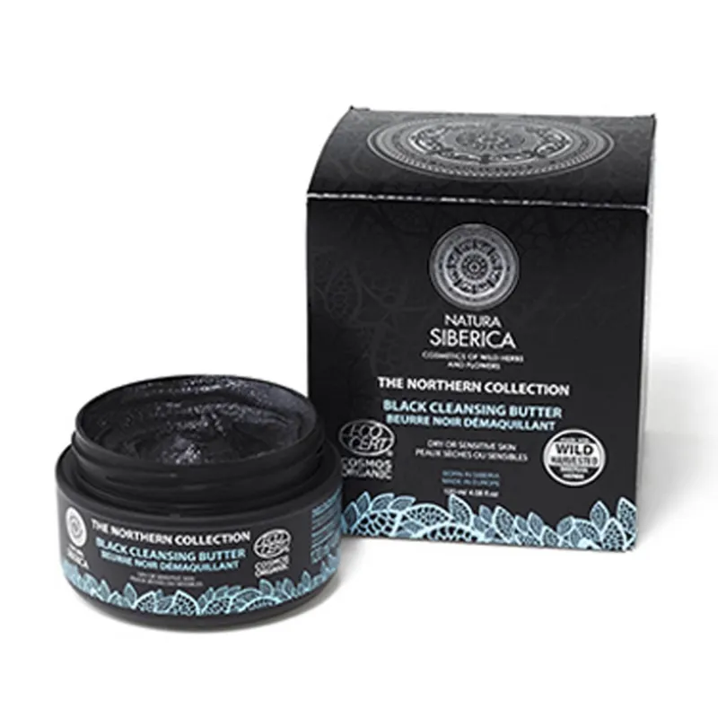 NATURA SIBERICA THE NORTHERN COLLECTION MANTECA LIMPIADORA BLACK 120ML