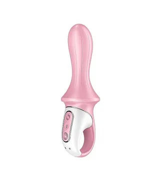 SATISFYER AIR PUMP BOOTY 5+ VIBRADOR ANAL INFLABLE ROJO 1UN
