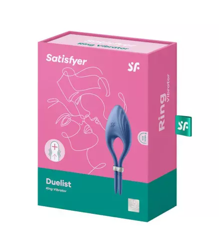 SATISFYER DUELIST ANILLO VIBRADOR AZUL 1UN