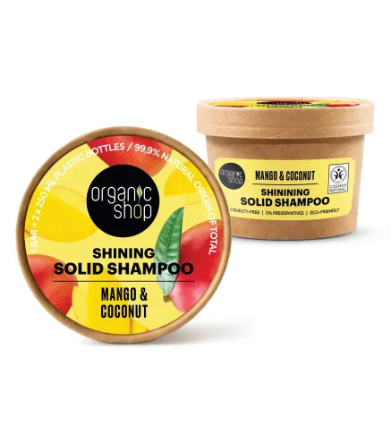 ORGANIC SHOP MANGO CHAMPU SOLIDO SHINING 60GR