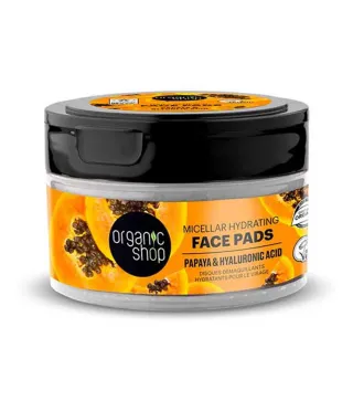 ORGANIC SHOP PAPAYA MICELLAR DISCOS FACIALES HIDRATANTES MICELLAR 20UN