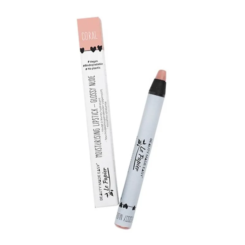 BEAUTY MADE EASY MOISTURISING BARRA DE LABIOS GLOSSY NUDE CORAL 6GR