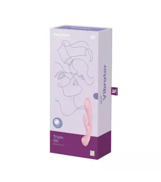 SATISFYER TRIPLE OH! MULTI-VIBRADOR ROSA 1UN