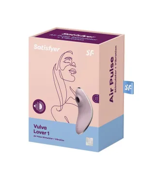 SATISFYER VULVA LOVER 1 VIBRADOR Y ESTIMULADOR DE AIRE LILA 1UN