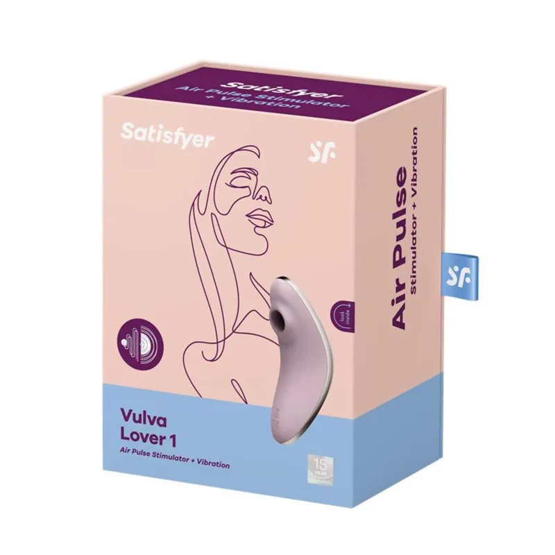 SATISFYER VULVA LOVER 1 VIBRADOR Y ESTIMULADOR DE AIRE LILA 1UN
