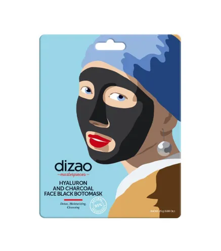 DIZAO HYALURON AND CHARCOAL FACE BLACK BOTOMASK 1U.