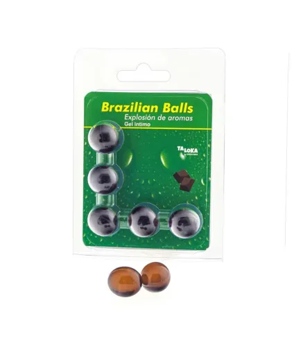 BRAZILIAN BALLS BALLS GEL INTIMO AROMA DE CHOCOLATE 1UN
