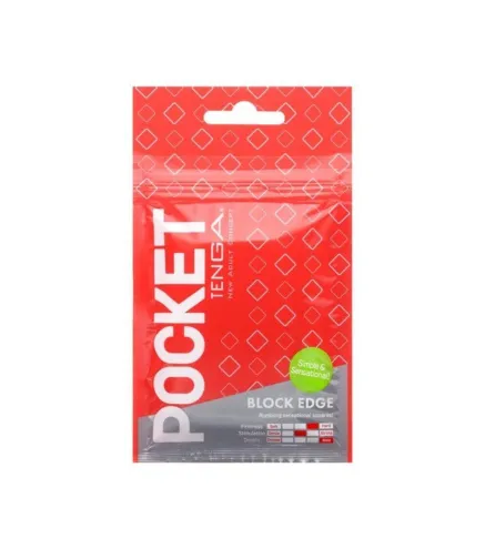 TENGA POCKET BLOCK EDGE MASTURBADOR BLOCK EDGE 1UN