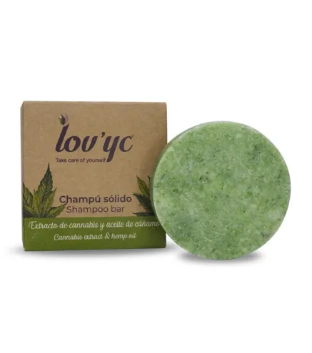 LOVYC CANNABIS Y ACEITE CHAMPU SOLIDO 50GR