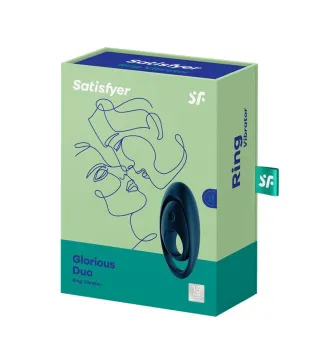 SATISFYER GLORIOUS ANILLO VIBRADOR AZUL 1UN